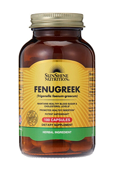 Sunshine Nutrition كبسولات الحلبة، 610 ملغ، 100 كبسولة