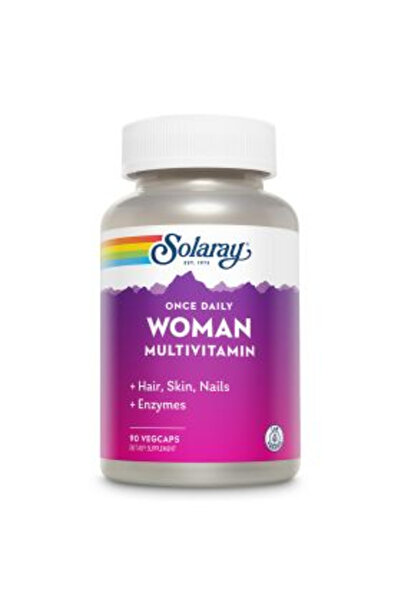 Solaray كبسولات نباتية متعددة الفيتامينات للنساء، 90 كبسولة، للاستخدام اليومي