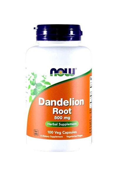 Now Foods كبسولات جذور الهندباء النباتية، 500 ملغ، 100 كبسولة
