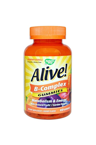 Nature's Way مكمل غذائي Alive! B-Complex، 60 قطعة حلوى
