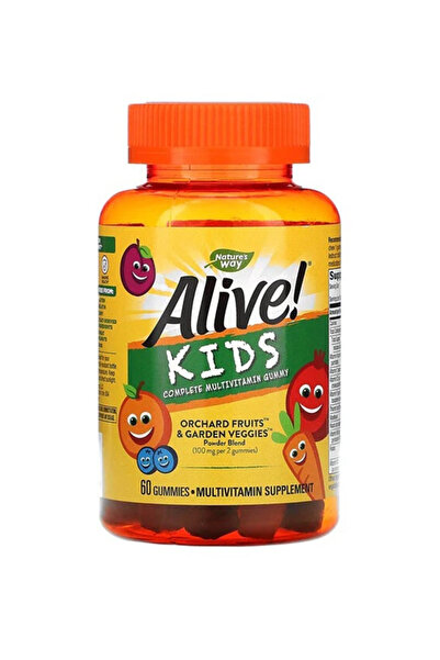 Nature's Way فيتامينات متعددة للأطفال من ألايف! - 60 قطعة حلوى