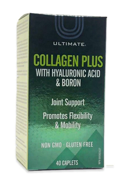 ULTIMATE كولاجين بلس، 40 قرص مع حمض الهيالورونيك والبورون