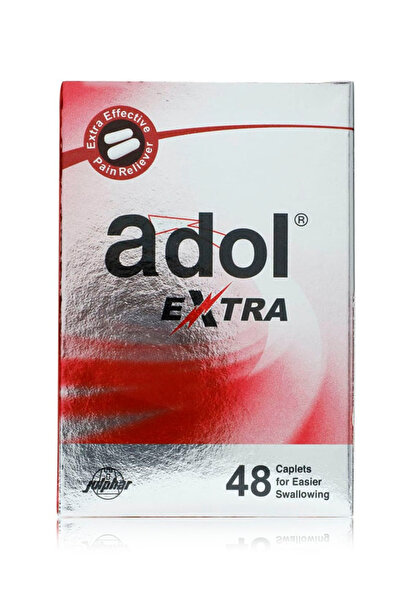 Adol قرص إضافي لتخفيف الألم وخفض الحرارة، 48 قرصًا