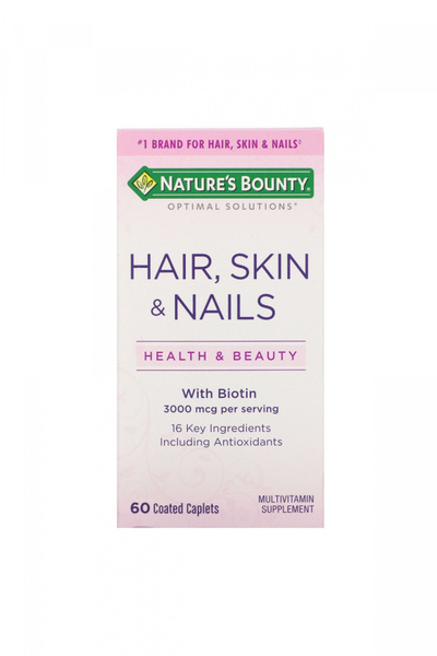 Nature's Bounty أقراص للشعر والبشرة والأظافر 60 قرصًا