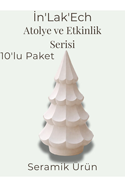 İNLAKECHANDMADE Seramik Boyama Etkinlik Objesi 10’lu Paket | Okul ve Atölyele...