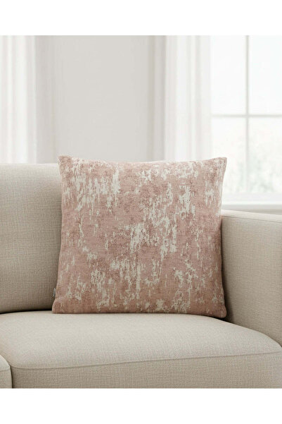 REDTAG Pink Abstract Jacquard Cushion