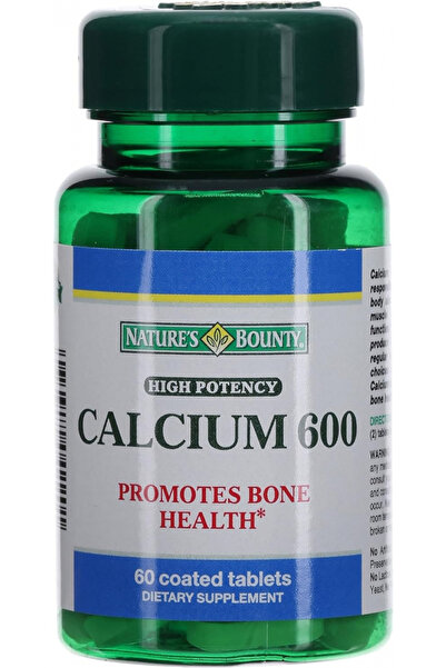 Nature's Bounty High Calcium 600 Supplement, 60 Tablets