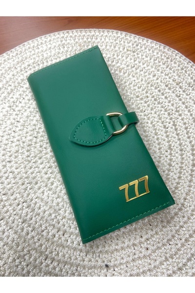 MENİSE Green 777 Number Sequential Lucky Abundance Wallet