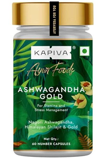 KAPİVA اشواغاندا جولد، 183 يوم ناجوري اشواغاندا - 60 كبسولة