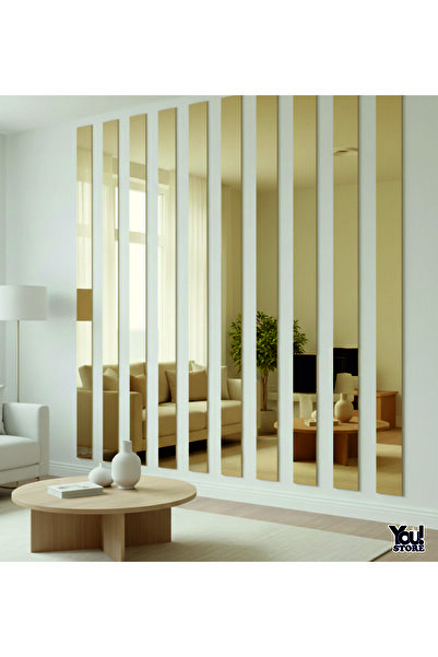 Youstore Şerit Gümüş Ayna Yapışkanlı Pleksi 5 ADET 2,5X100 Cm