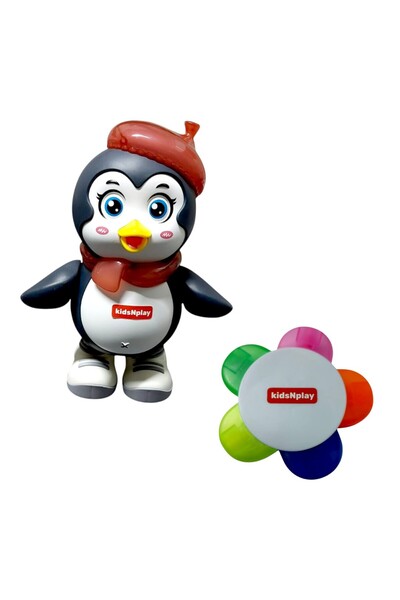 OEM Set jucarii Pinguin dansator kidNplay,h=20 cm,sunet/lumini,03 ani+ cu Min...