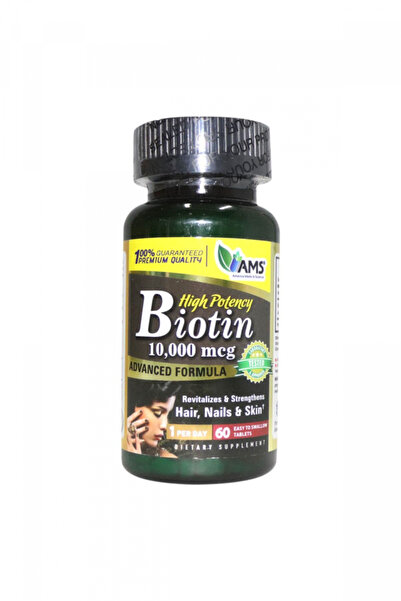 AMS بيوتين 10000 ميكروغرام 60 قرصًا