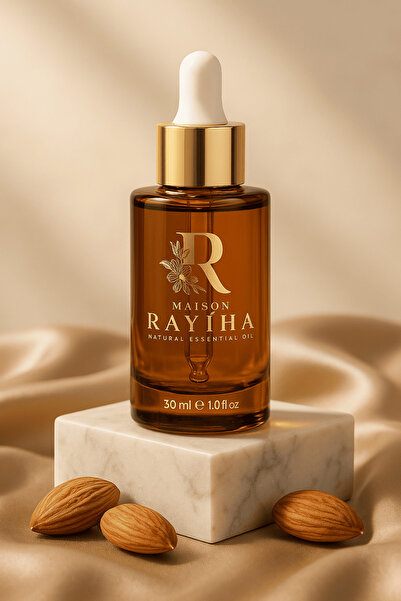 Maison Rayiha Sweet Almond Oil 30 Grams 100% Pure Natural Organic Cold Pressed Certified Sweet Almond Oil