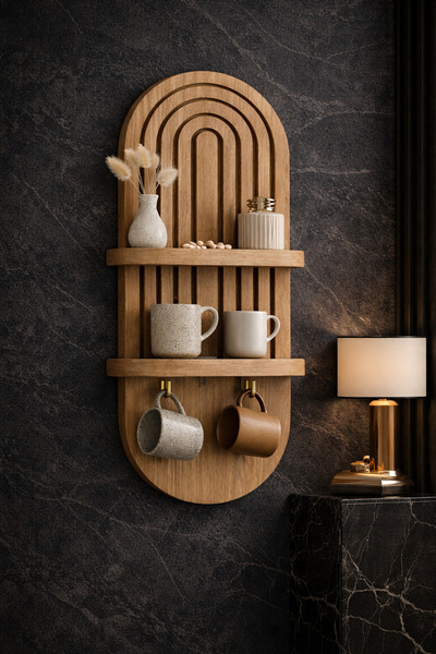 Sarenzo MDF Dekoratif Duvar Rafı 70x25Cm