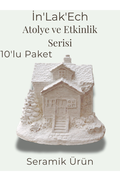 İNLAKECHANDMADE Seramik Boyama Etkinlik Objesi 10’lu Paket | Okul ve Atölyele...