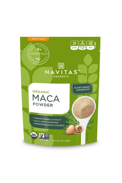 Navitas مسحوق الماكا العضوي النباتي فائق القيمة الغذائية 113 غرام
