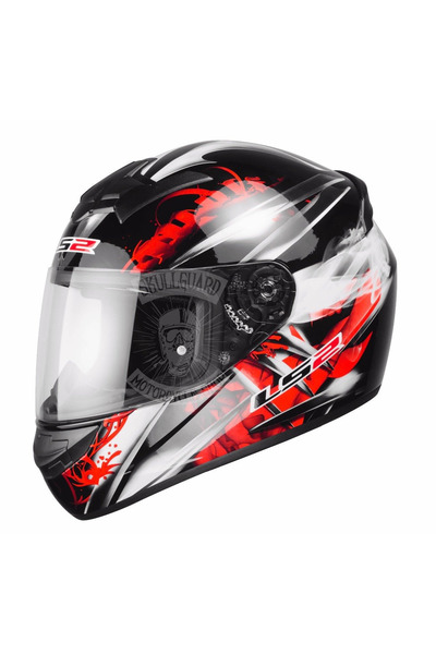 LS2 FF352 Wolf Motorcycle Helmet XL Gloss/Black-RED