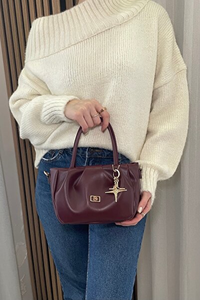 themoiss حقيبة يد نسائية باللون العنابي - حزام طويل قابل للتعديل، هدية ساحرة ...