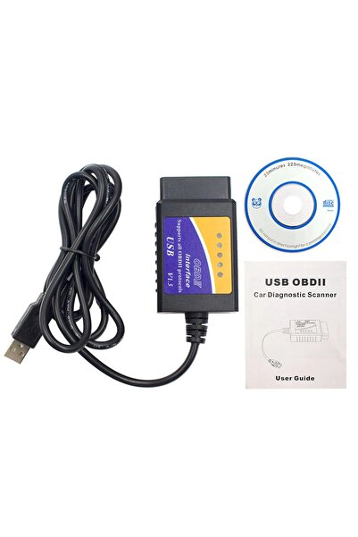 Streak ELM 327 Obd2 Kablolu Usb Girişli Araç Oto Arıza Tespit Cihazı V1.5