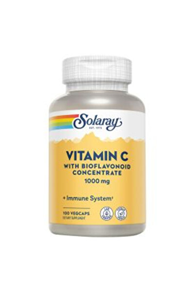 Solaray ® فيتامين سي مع مركز بيوفلافونويد 1000 ملغ كبسولات نباتية 100 كبسولة