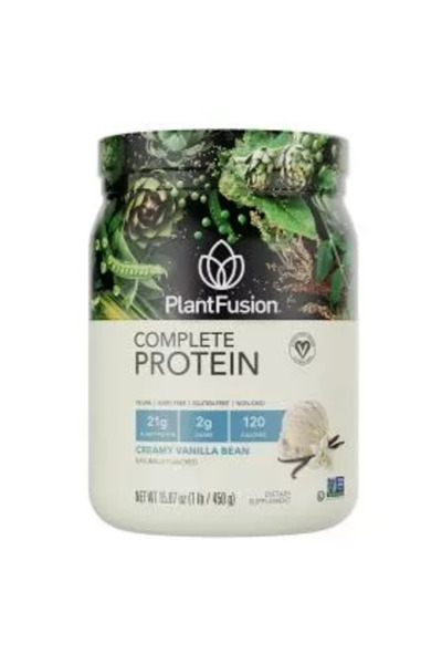 PlantFusion مسحوق بروتين نباتي كامل بنكهة الفانيليا الكريمية، 1 رطل