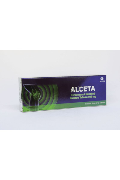 alceta Used for The Treatment of Acute Pain and Inflammation, 665Mg, 12S