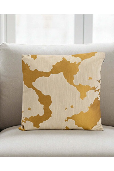 REDTAG Mustard Jacquard Cushion