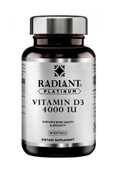 RADIANT PLATINUM فيتامين د3، 4000 وحدة دولية، 90 قرصًا