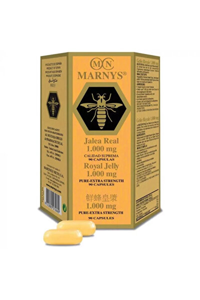 Marnys كبسولات غذاء ملكات النحل 1000 ملغ، 90 كبسولة