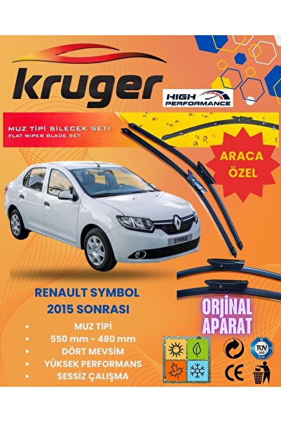 KRUGER MUZ SİLECEK TAKIMI - RENAULT SYMBOL (2015 SONRASI)