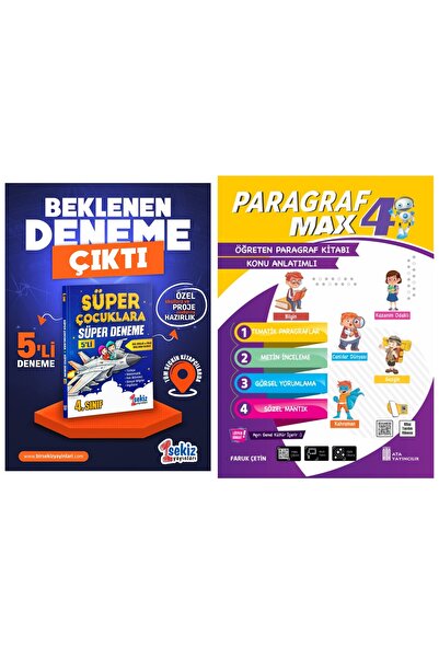 Mavi Tebeşir Yayınları 4. SINIF SÜPER ÇOCUKLARA SÜPER 5'li DENEME (ÖZEL HAZIR...