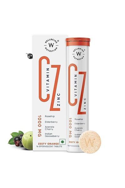 Wellbeing Nutrition Vitamin C and Zinc, Natural and Organic Immunity Booster ...