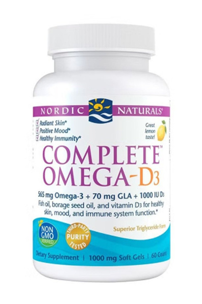 Nordic Naturals جل أوميغا 3 من السمك، 60 كبسولة هلامية