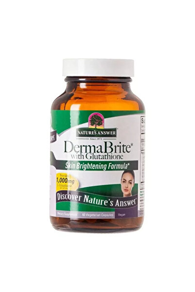 Nature's كبسولات ديرمابرايت النباتية مع الجلوتاثيون لتفتيح البشرة، عبوة من 60...