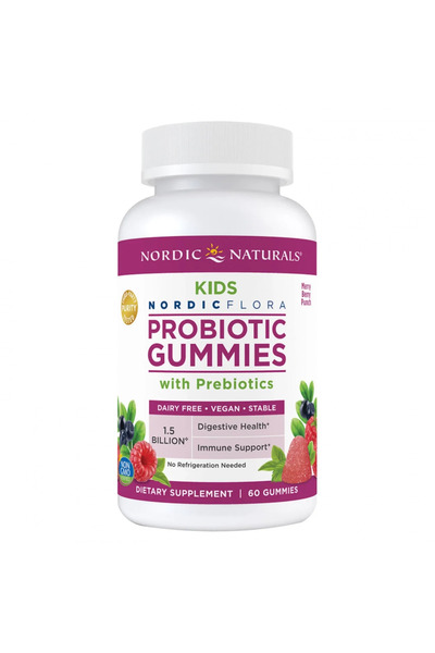 Nordic حلوى بروبيوتيك طبيعية للأطفال، 60 قطعة