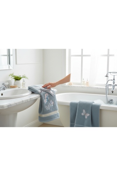 Ercahome tekstil Grri Renk De Face Towel 45X70