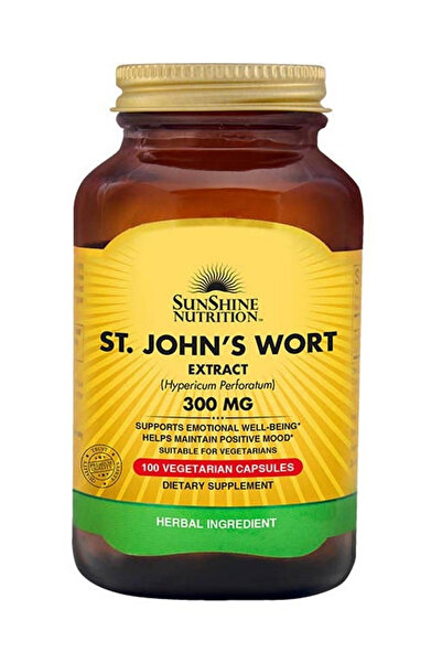 Sunshine Nutrition نبتة سانت جون، 300 ملغ، 100 قرص