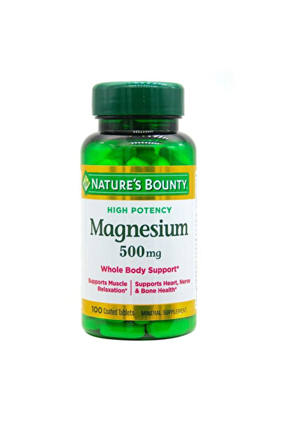 Nature's Bounty High Magnesium 500 Mg Tablets 100'S