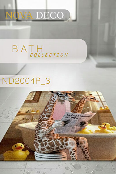 Nova Deco Figured Giraffe Pattern Funny Design Modern Home Decor Stylish Non-...