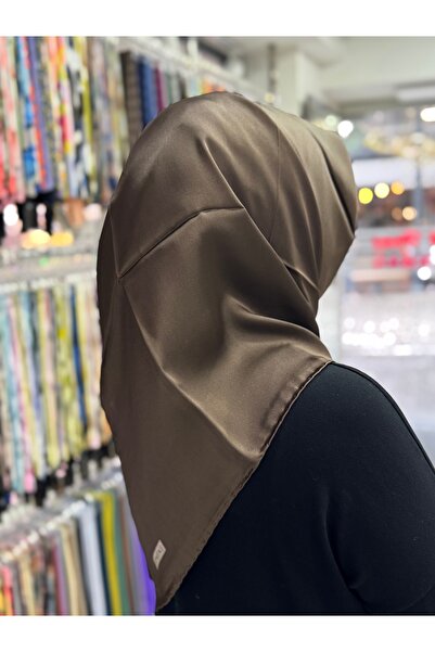 Armine Plain Sura Silk Scarf Brown 0010-224