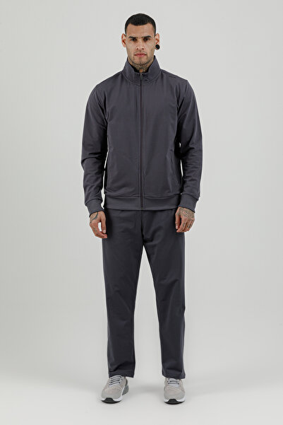 Airlife Sportswear Full Length Zippered Men's Mock Neck Piece Tracksuit Set T...