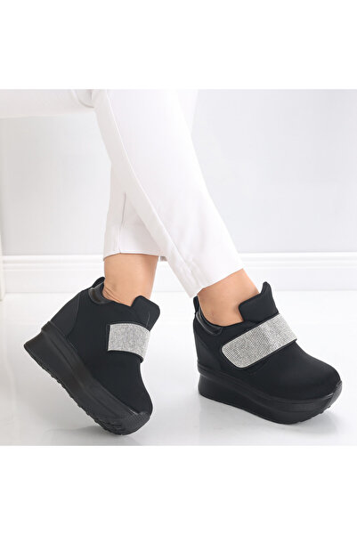 Botinelli Pantofi sport negri cu platformă pentru femei de la Orea Textile, m...