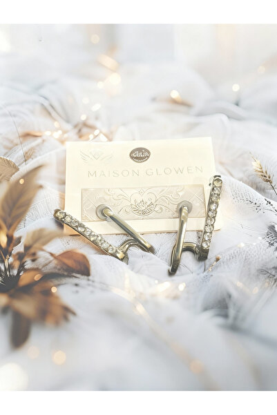 MAISON GLOWEN أقراط نسائية من الفولاذ بحجر الزركون Vip مضادة للتشويه