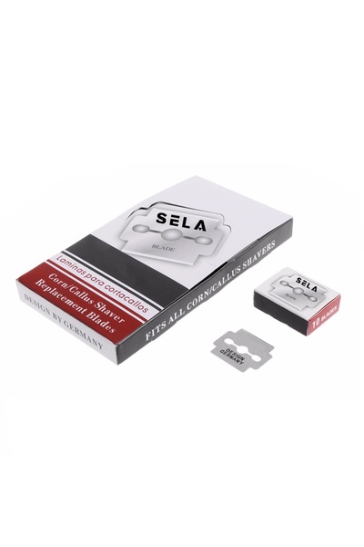 SELA Set of 100 Heel Razor Blades,