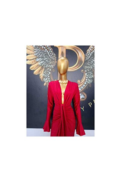 OEM DELPHINE RED DRESS - RED, ONE SIZE