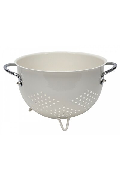 MPLCO Λευκό ρετρό σουρωτήρι, μεταλλικό, 20 εκ.