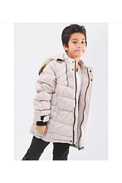 Benittokids Palton pentru băiat din blană naturală 512370