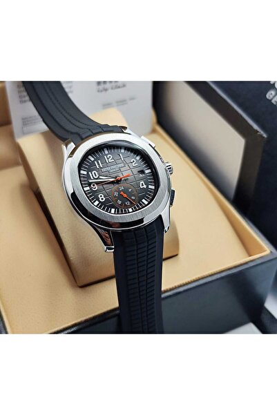 Patek Philippe ساعة باتيك فيليب أكوانوت أوتوماتيك بحزام مطاطي