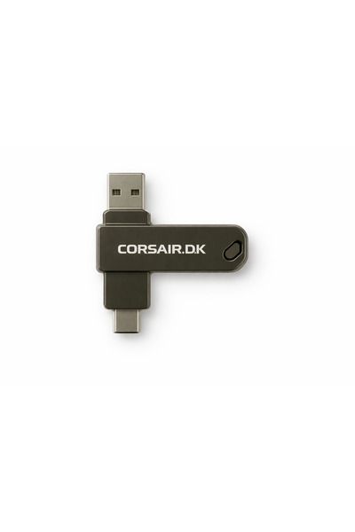 TelkurTeknoloji CORSAIR.D.K 32 GB ÇİF YÖNLÜ METAL TYP-C FLASH BELLEK