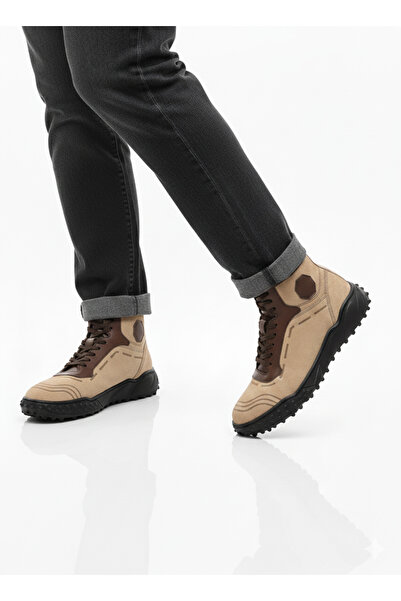 shot night Genuine Nubuck Leather Lace-Up Men's Boots Non-Slip, Unbreakable, Cold-Proof